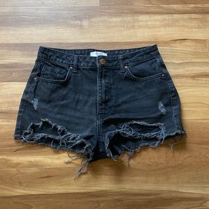 Forever 21 jean shorts- black, size: 26
